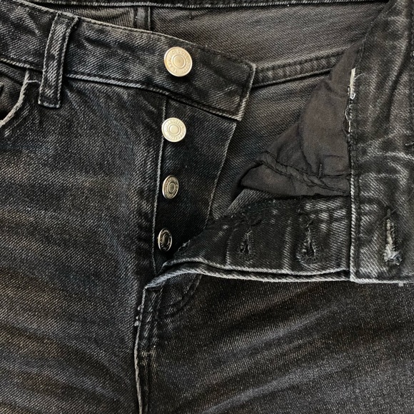 Zara mid-rise ankle length wide leg jeans - Picture 3 of 6